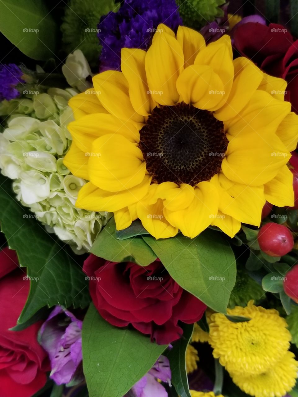 Sunflower bouquet of flowers