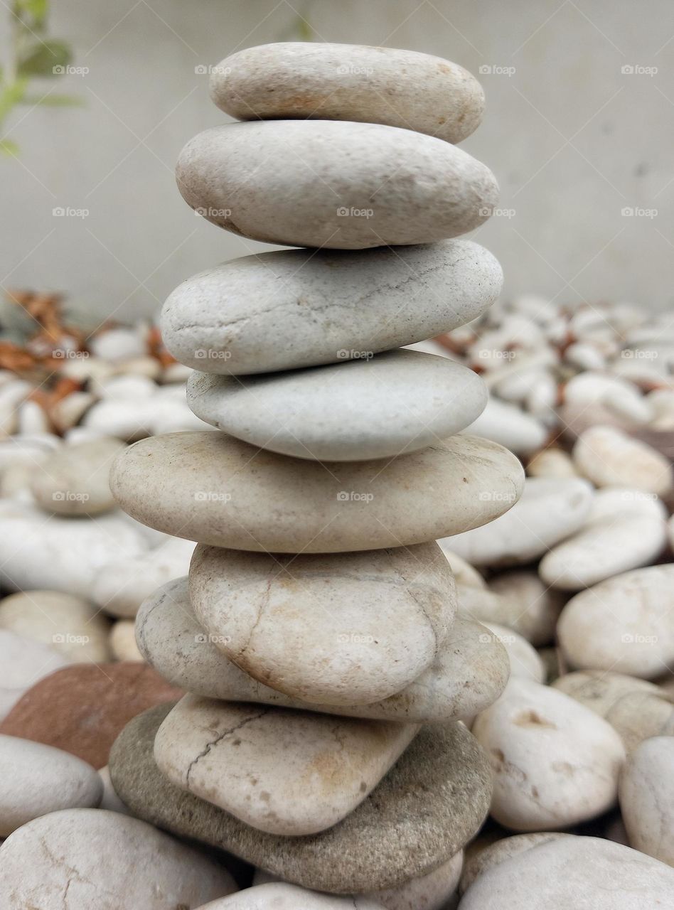 Small stone balance.