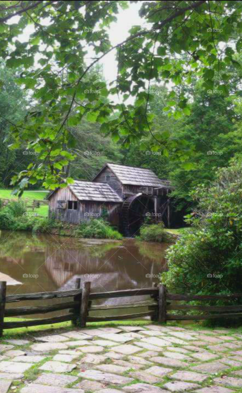 Old mill. the Mayberry Mill in Virginia