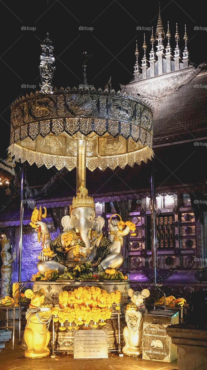 Gorgeous Ganesh at Wat Sri Suphan, Chiang Mai 