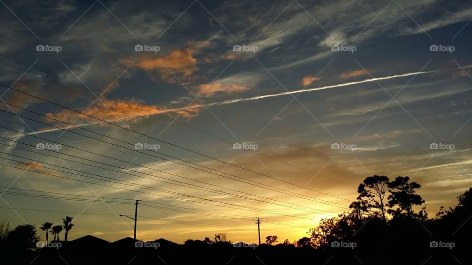 condensation trails