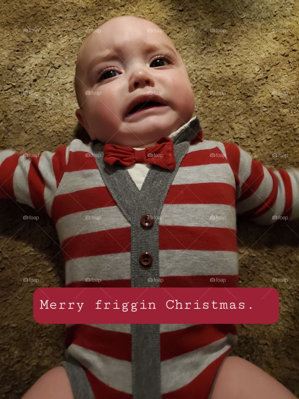 fussy Christmas baby