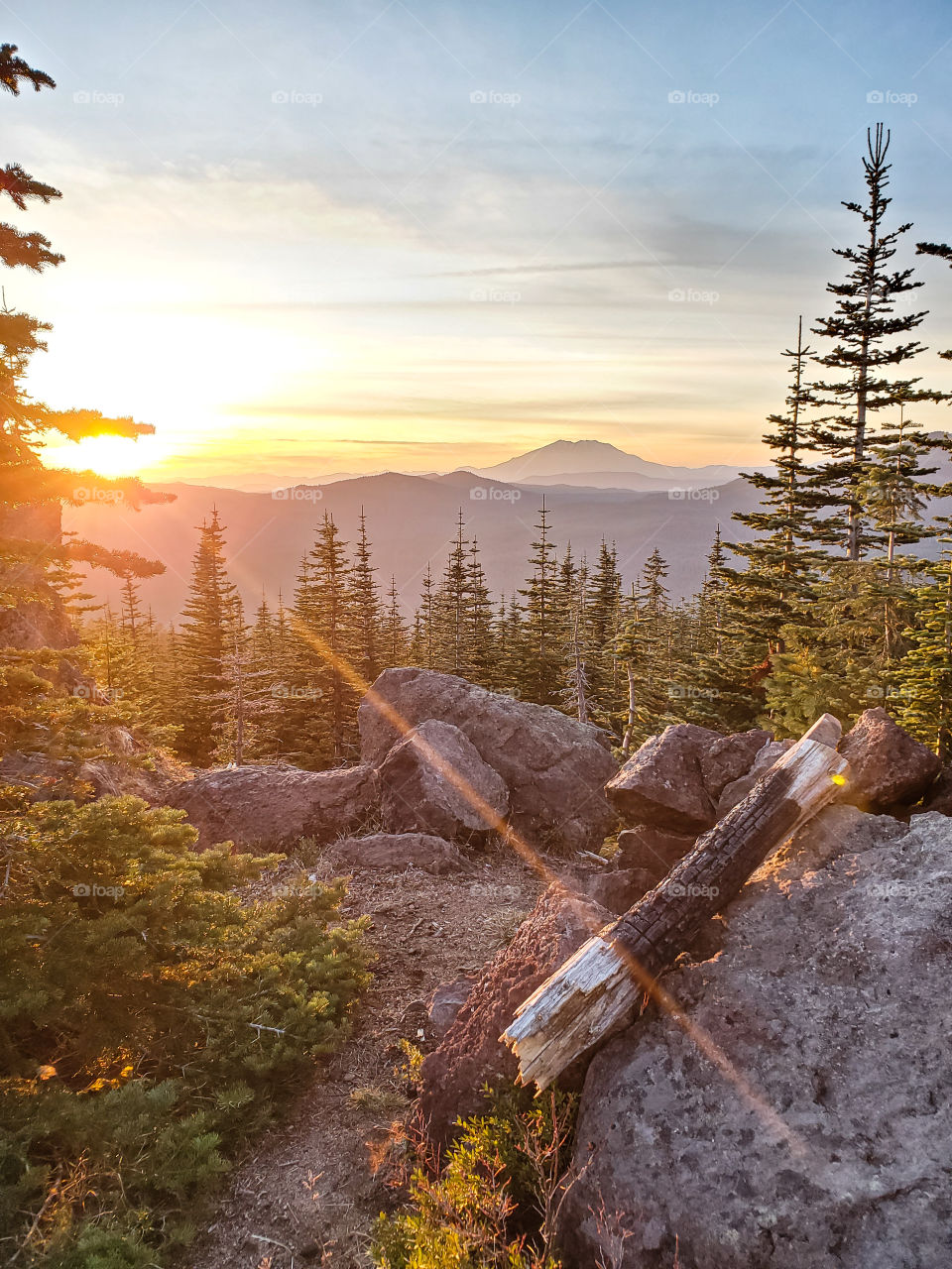 Sunset hike Mt. Rainer, WA