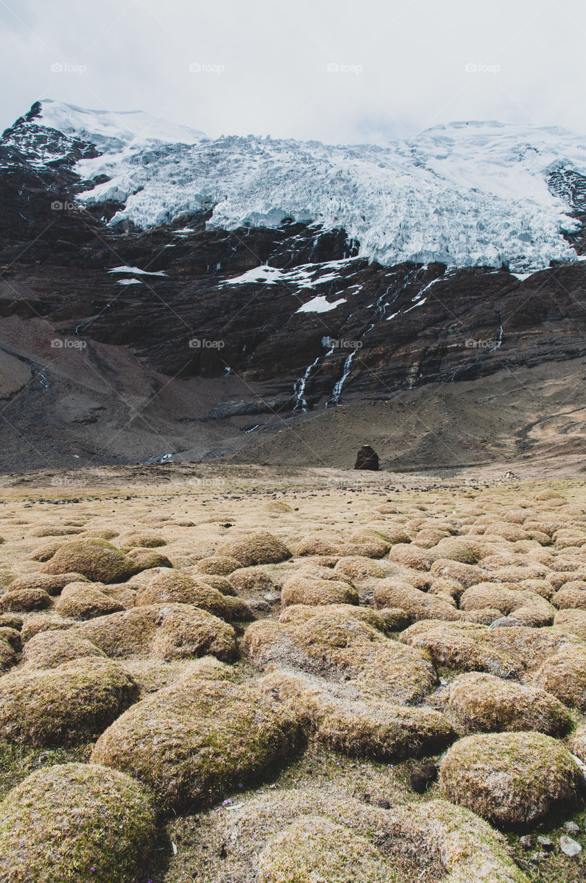 mountain glacier view