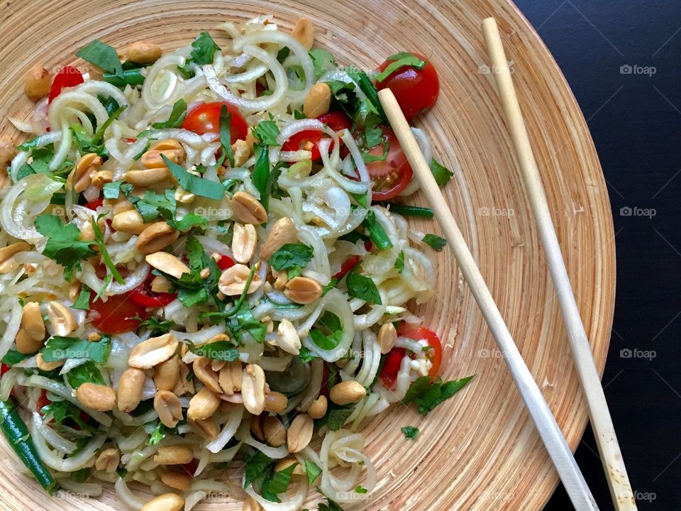 Green papaya salad 