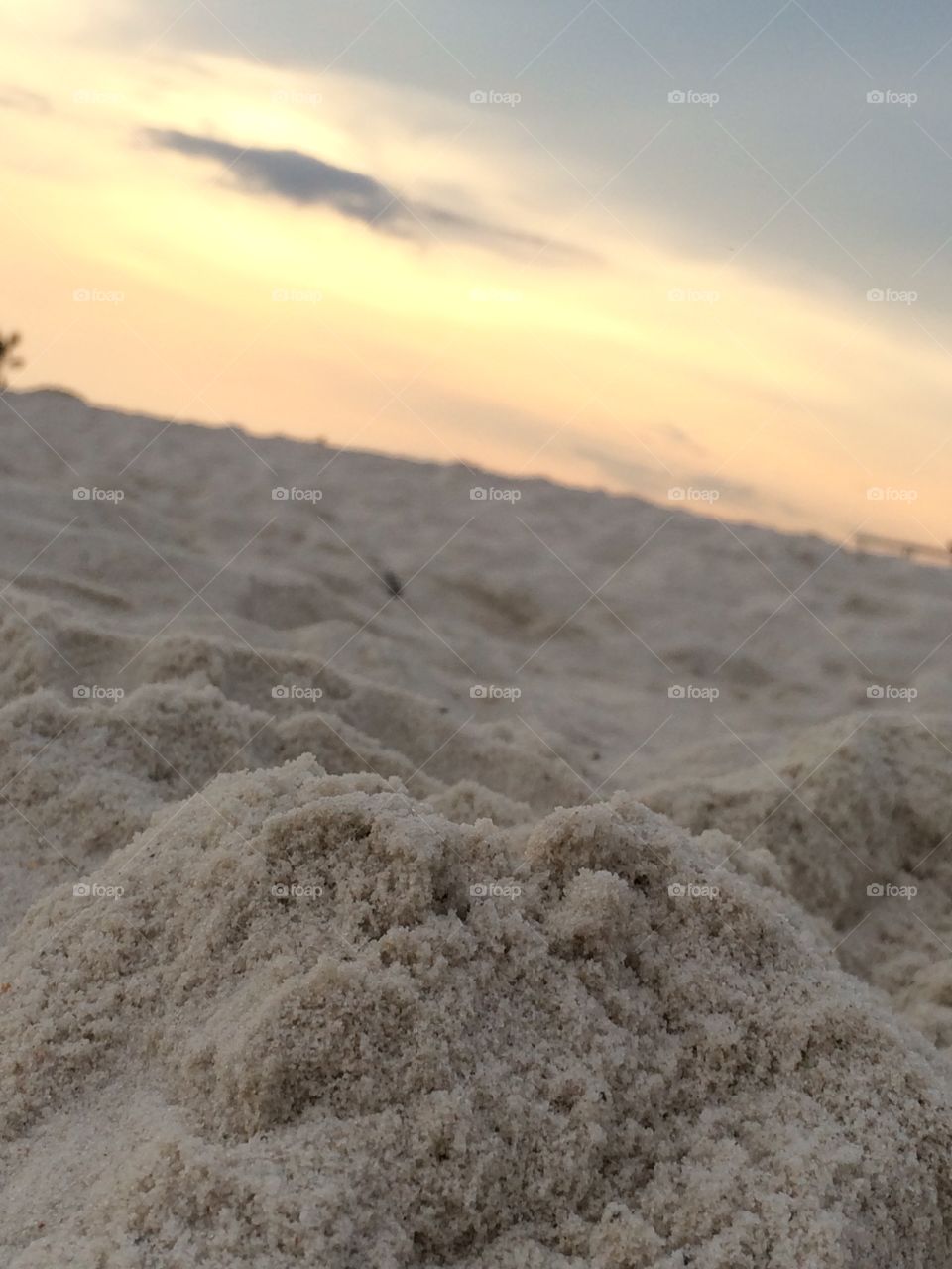 Beach sand and sunsets