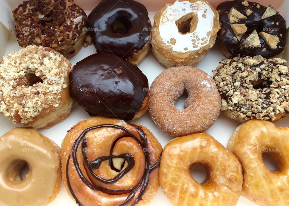 Donuts. Dozen donuts