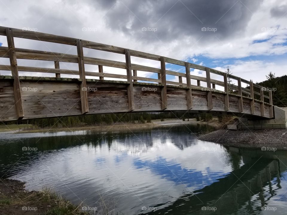 Captivating bridge reflection