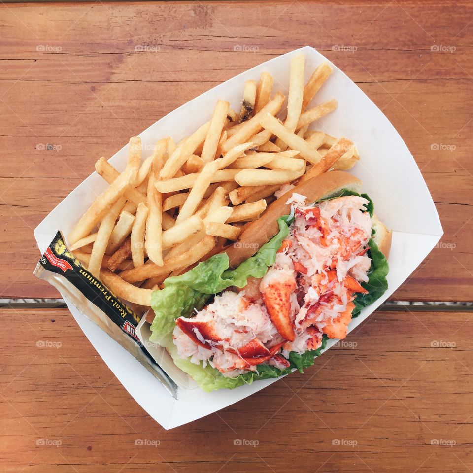 Lobster roll. 