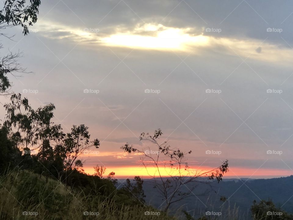 Sunset at Mount Tazzie 