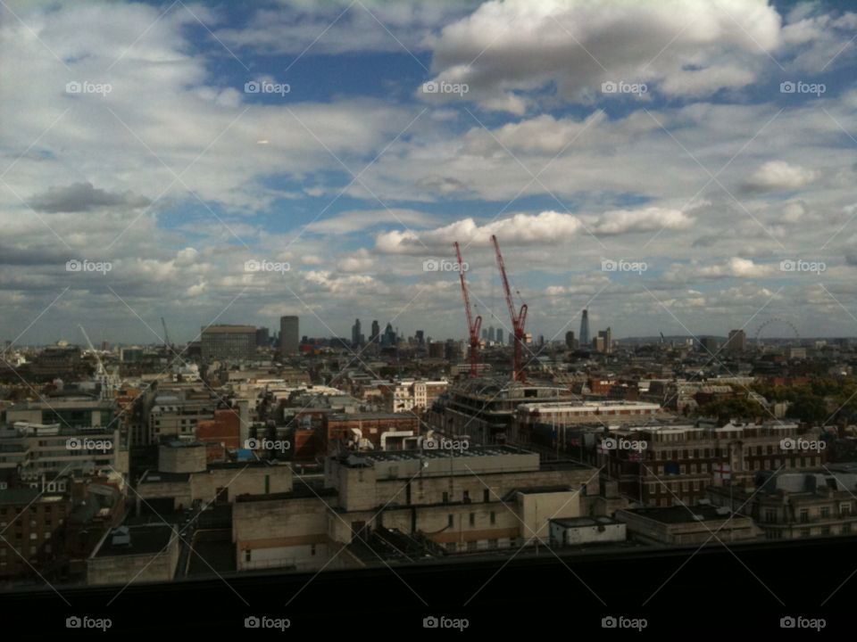 london skyline rare view of london skyline from west to the city london by kernowking123