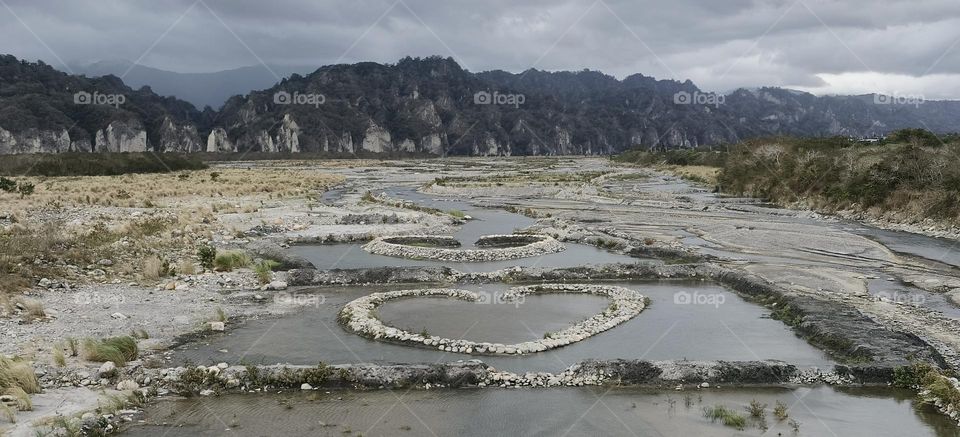 Heart-shaped stone port of Beinan River, Taitung County