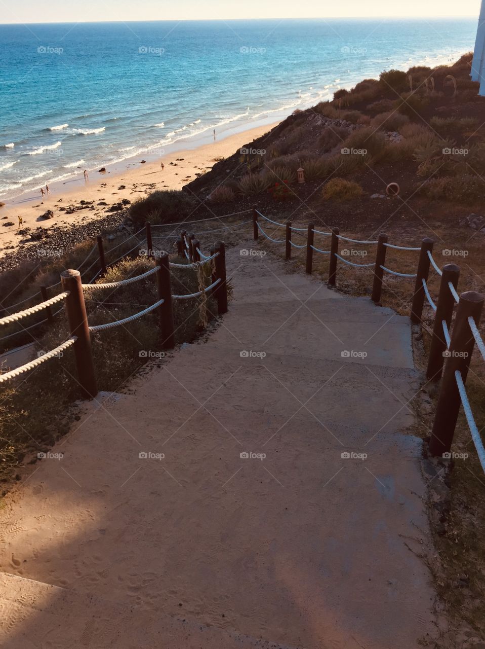 Steps down to the beach Jandia
