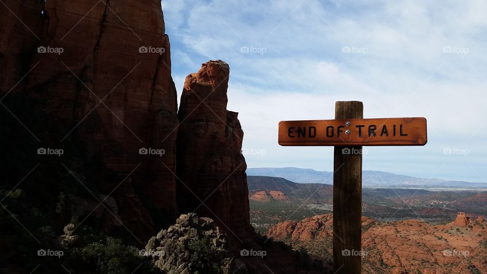 End of Trail. Cathedral Rock, Sedona AZ 
