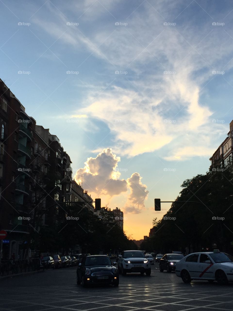 Sunset in Madrid 