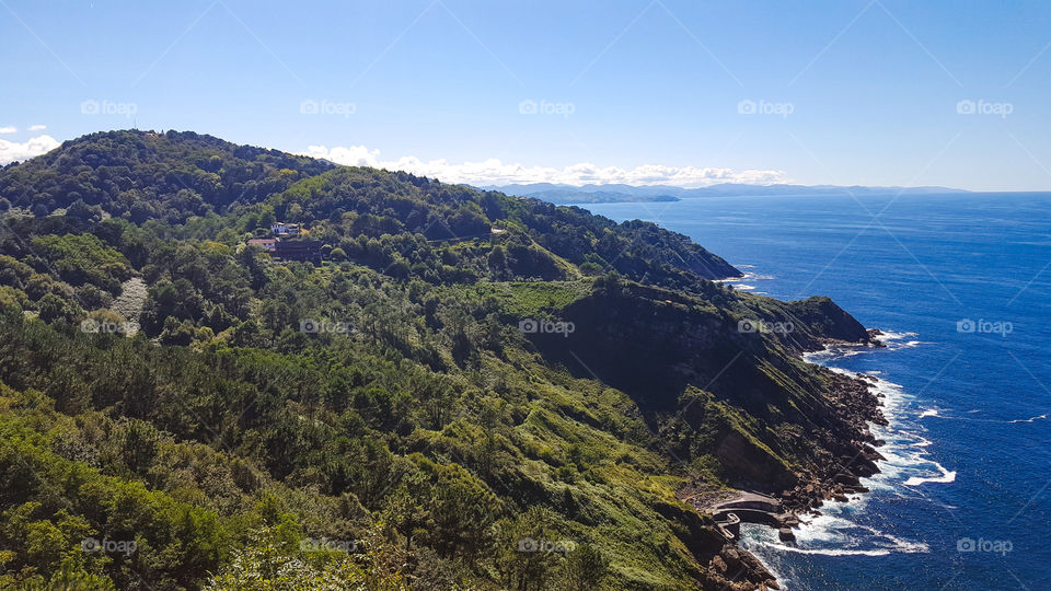 Scenic view in San Sebastian, Spain