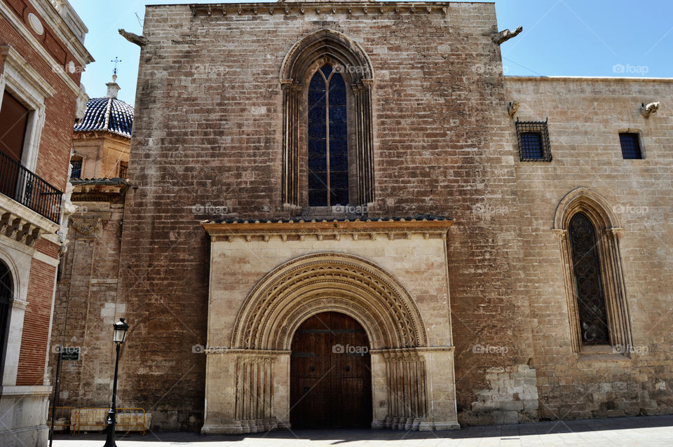 Puerta de l'Almoina, Catedral de Valencia. Puerta de l'Almoina, Catedral de Valencia (Valencia - Spain)