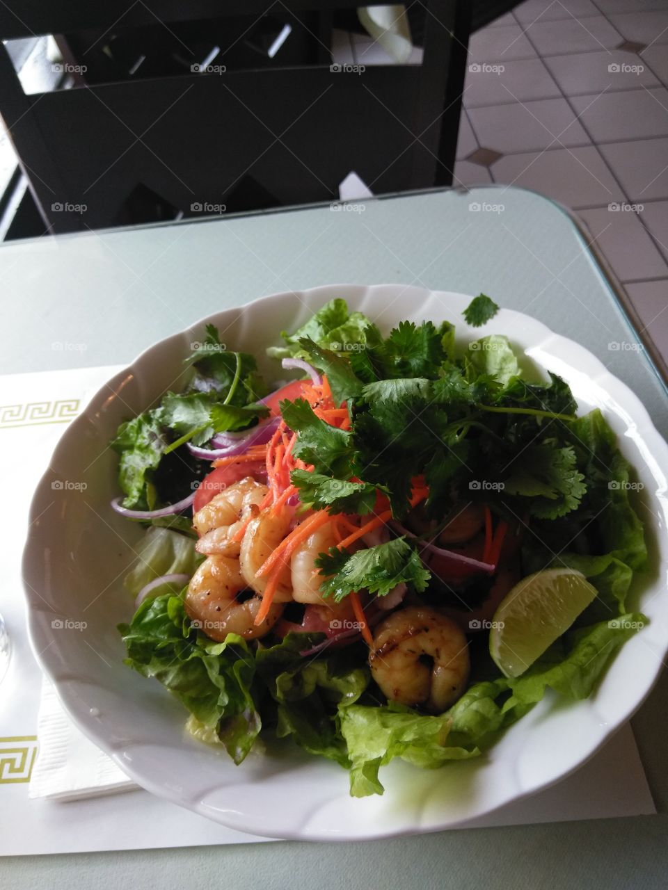 barbecue shrimp salad