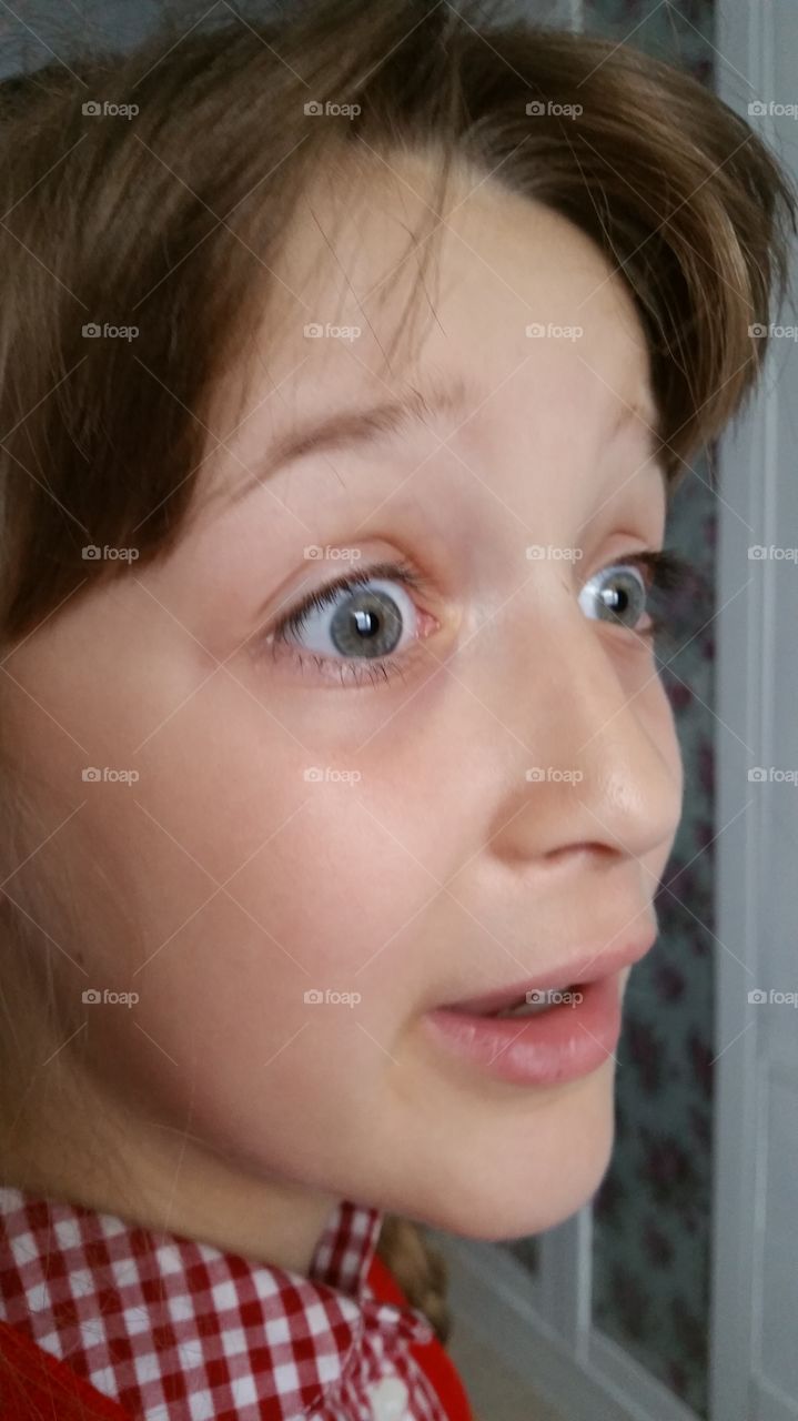 Close-up of a boy's face