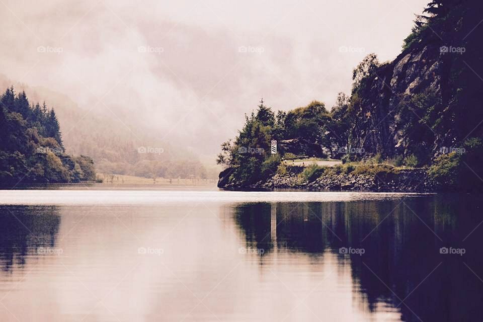 Scenic view of lake