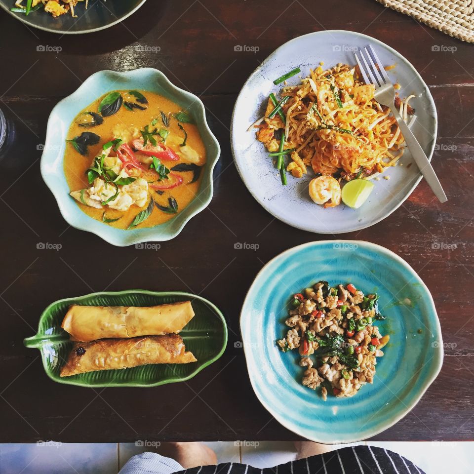 Thai Food. Thai dishes cooked at a cooking class in Koh Samui, Thailand