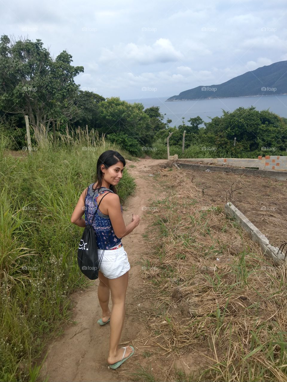 happy to walk down the trail to the beach and visit the ocean