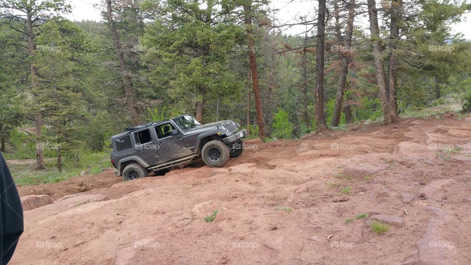 Fun Climbing the rock!