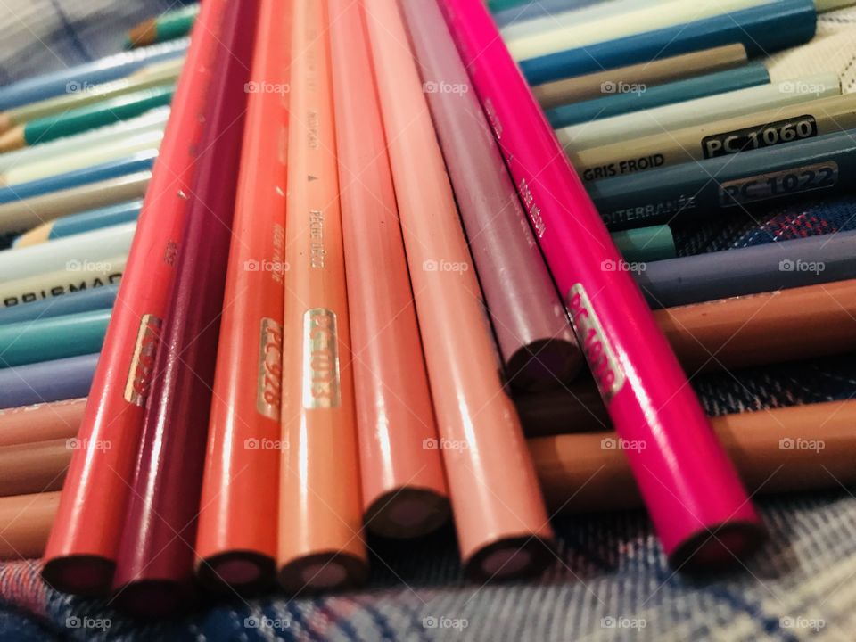 Beautiful creative colorful pencils