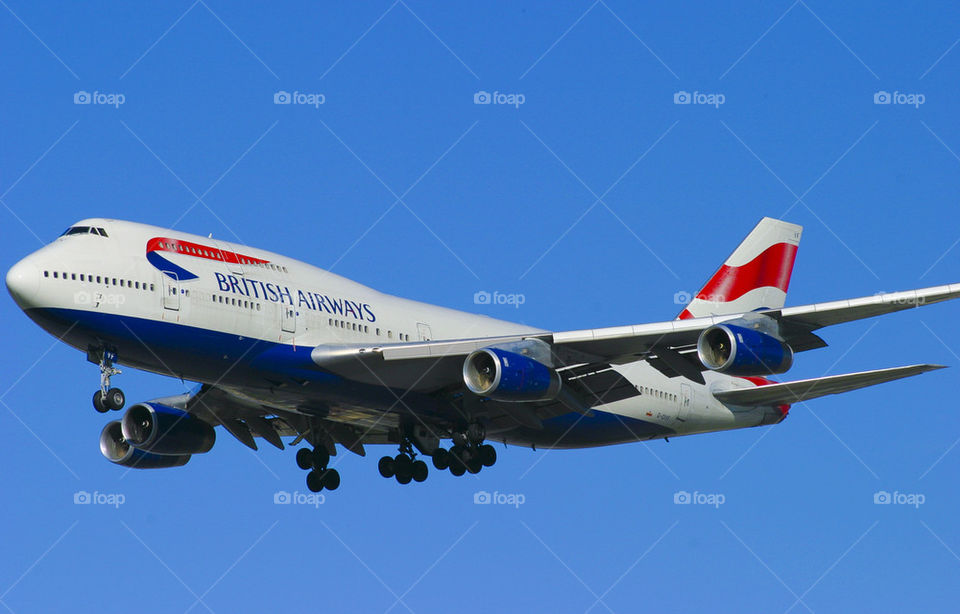 BRITISH AIRWAYS B747-400 BA LAX LOS ANGELES CALIFORNIA