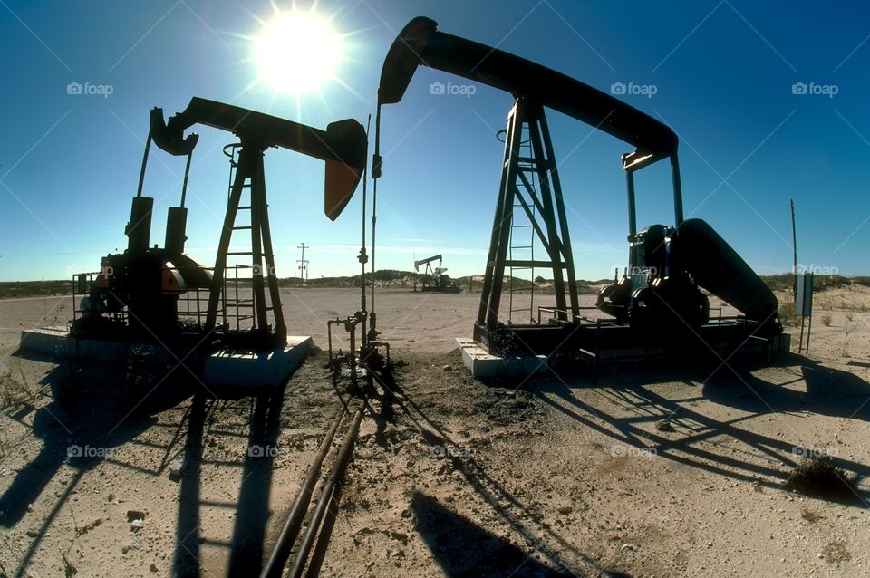 Pumping jacks in oilfield
