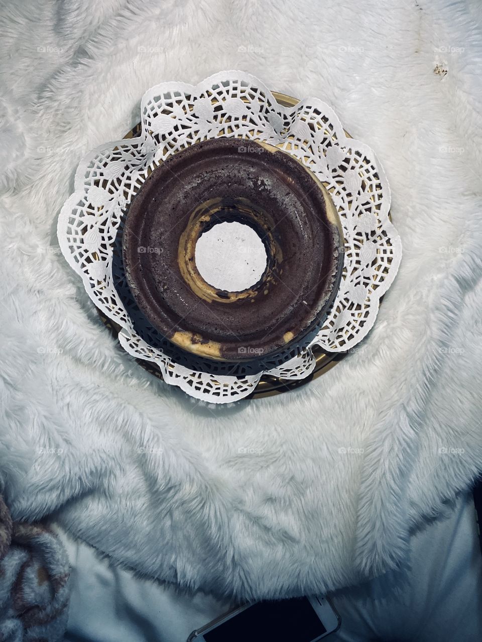 Yami cake with chocolate vanilla and cinnamon 