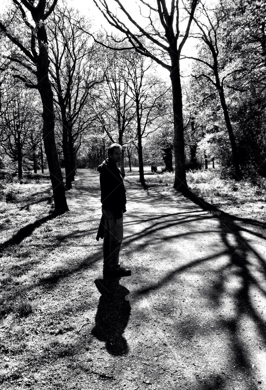 Man standing in park