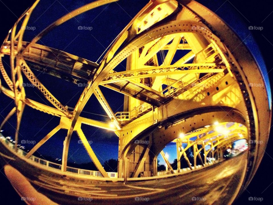 Tower bridge in Sacramento, CA