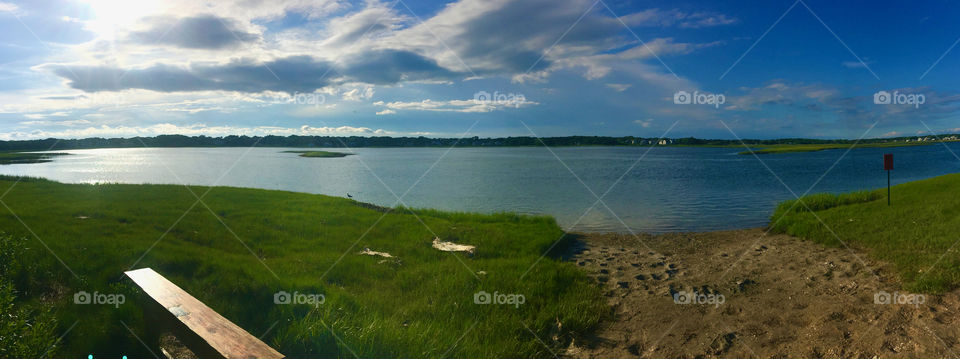 Salt marsh near Seagull Beach, West Yarmouth, Cape Cod.