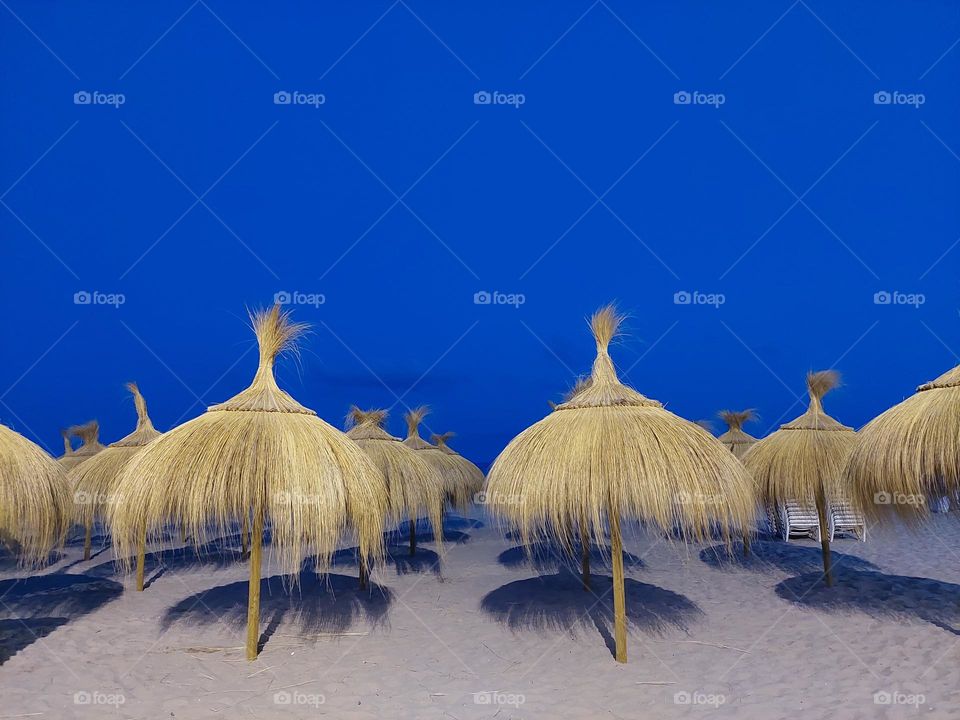 umbrellas on the beach