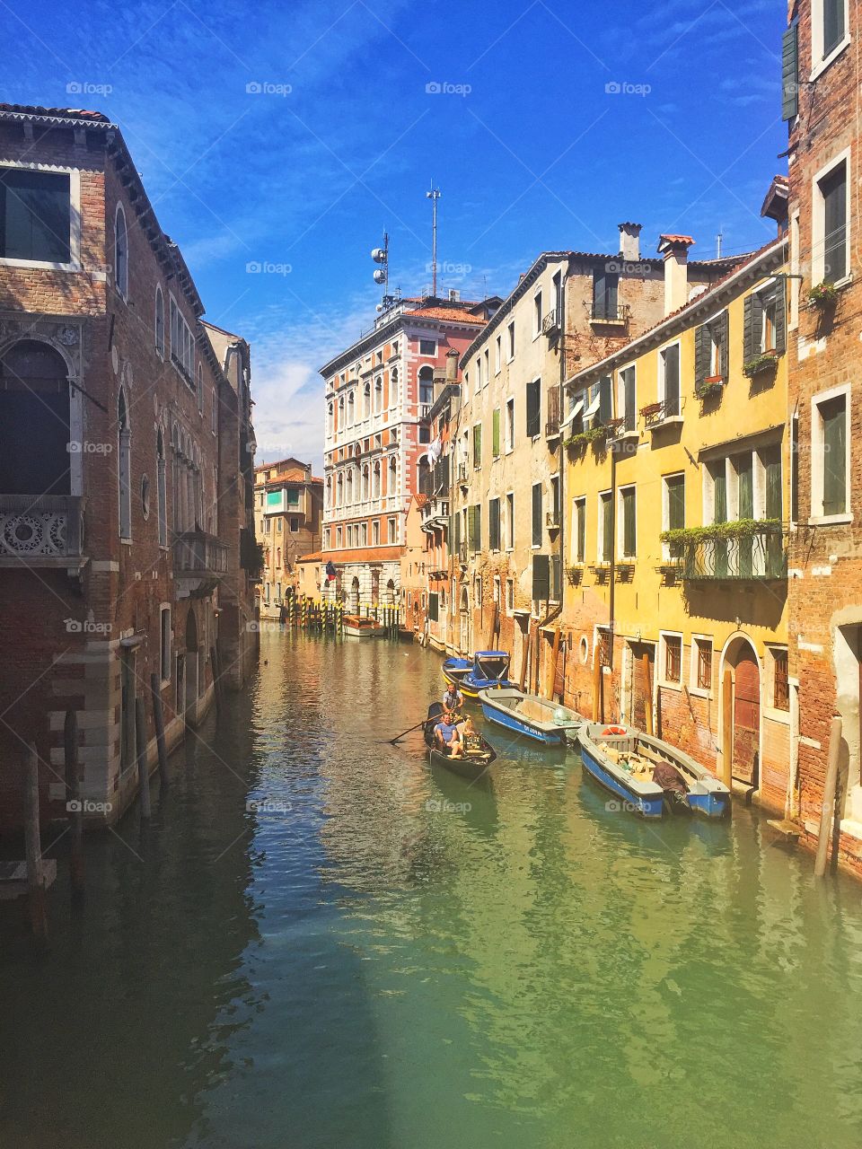 Gondola in the canal