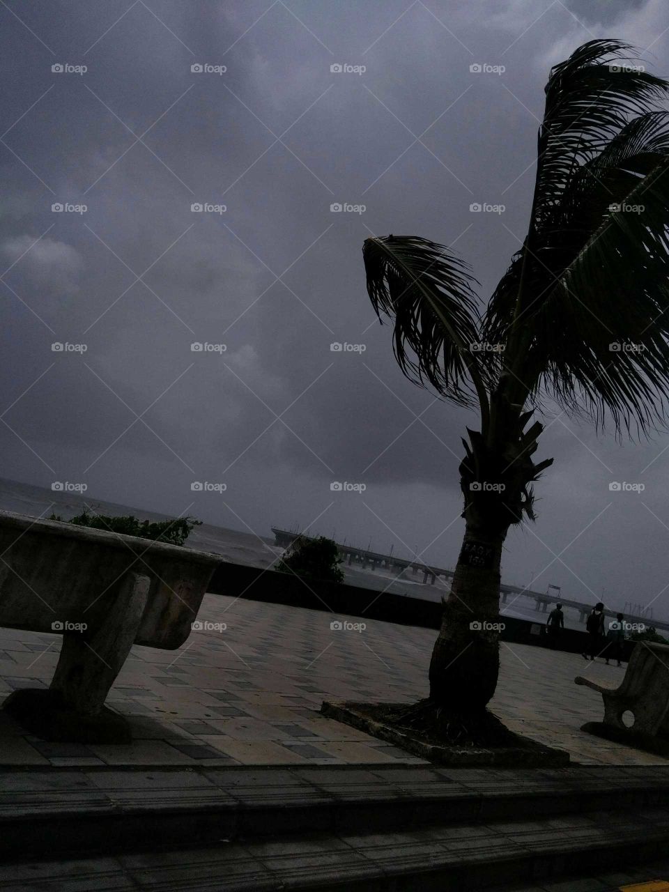 Cloudy sky at MUMBAI sea shore