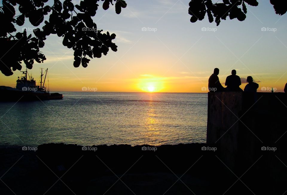 Sunset in the Caribbean 