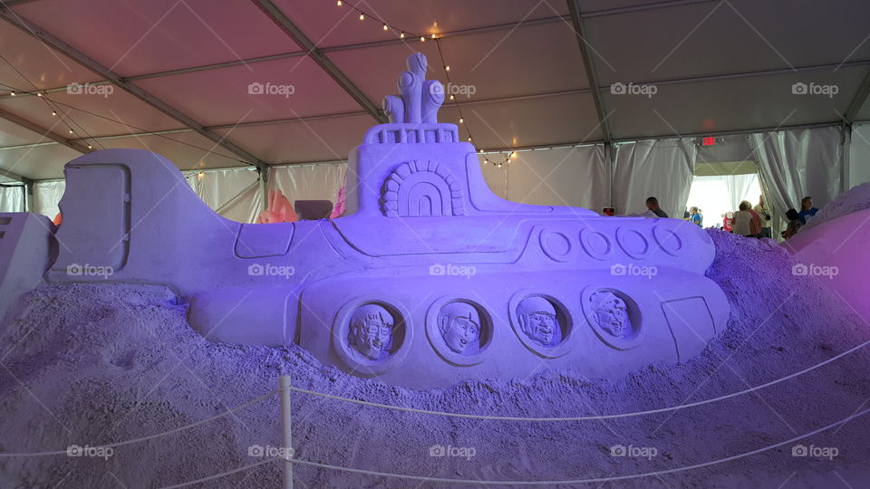 Purple submarine
