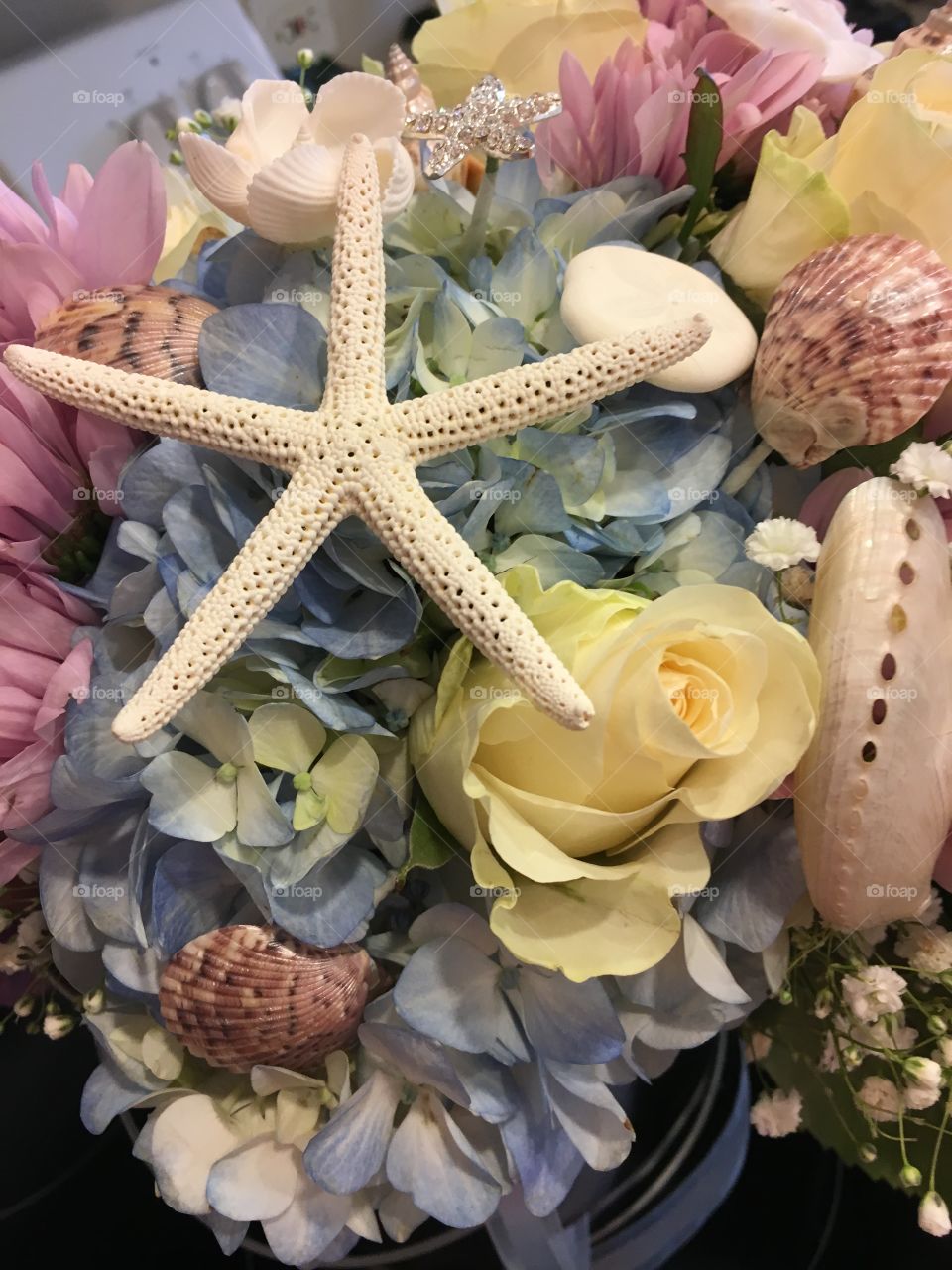 Beach bridal bouquet 
