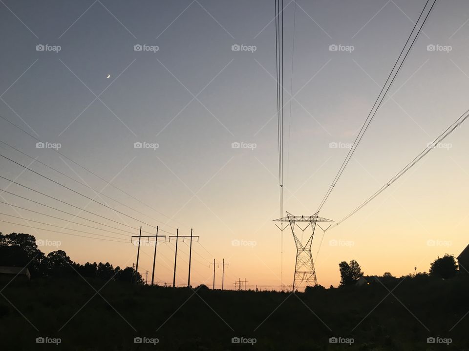 Electricity, Voltage, Wire, Energy, Sky