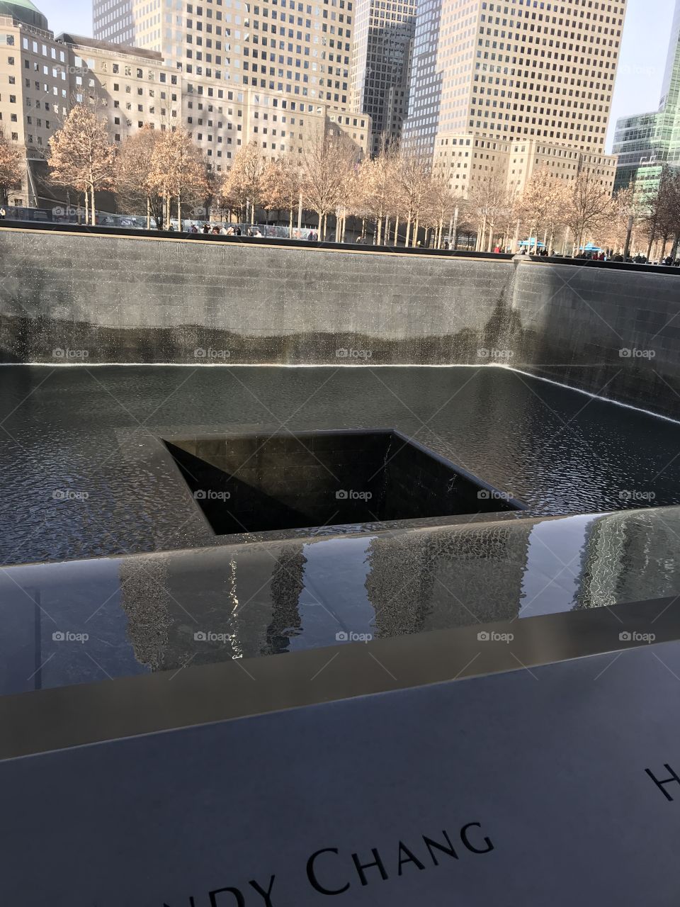 The twin towers monument.