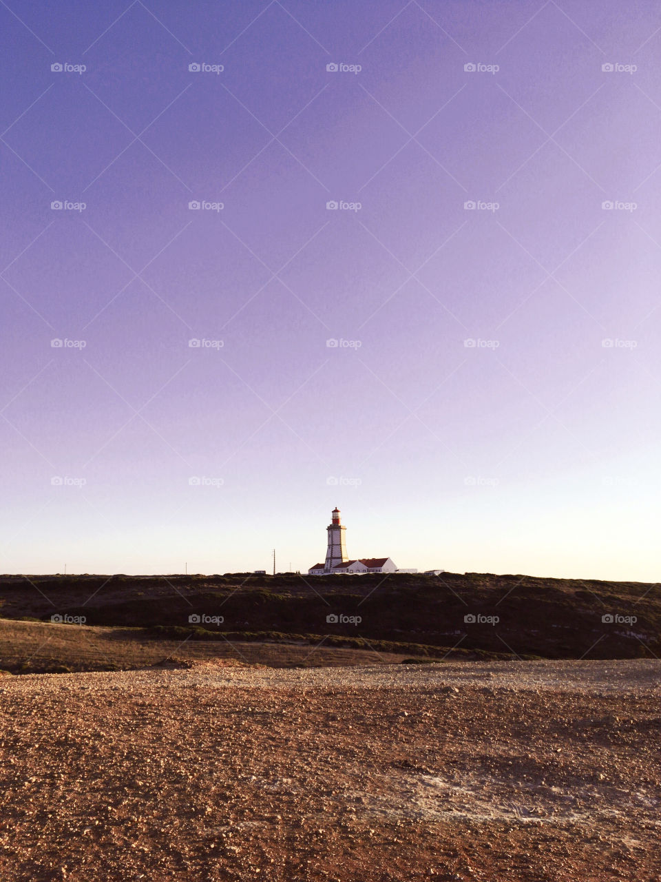 Lighthouse at nightfall 