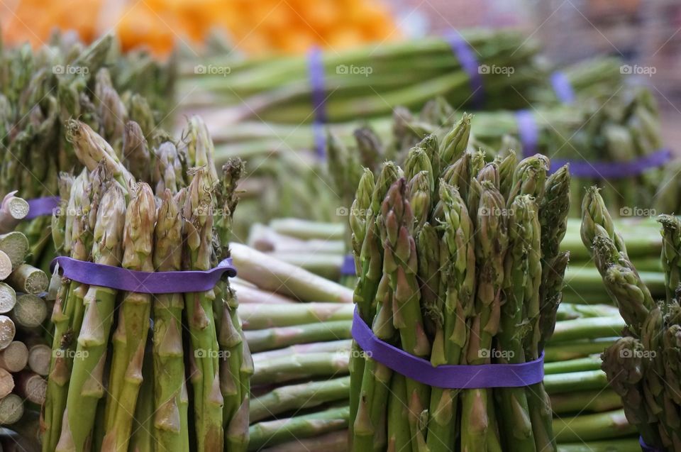Asparagus bunches. Eat plenty of green vegetables