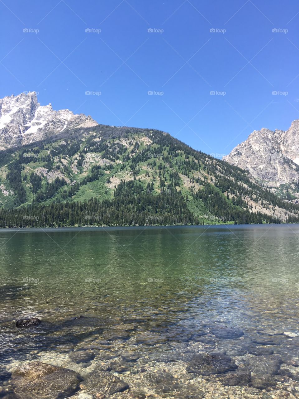 Mountains and water