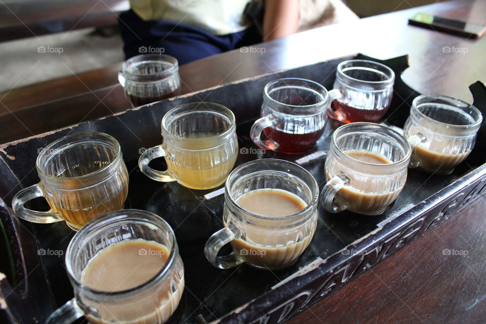 Assortments of coffee in Bali, Indonesia
