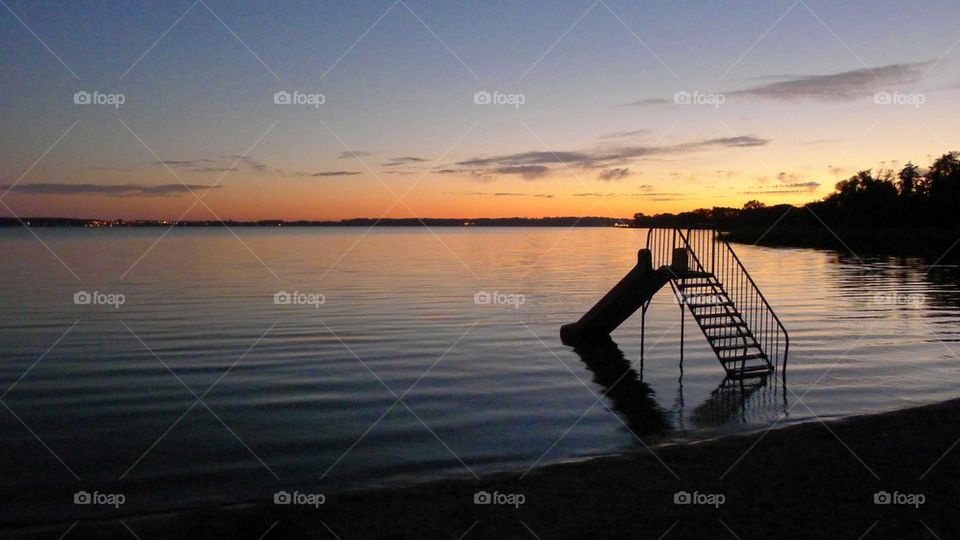 evening at the lake
