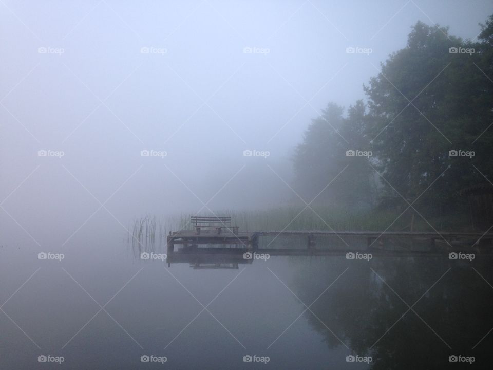 Fog, Mist, Water, Lake, River