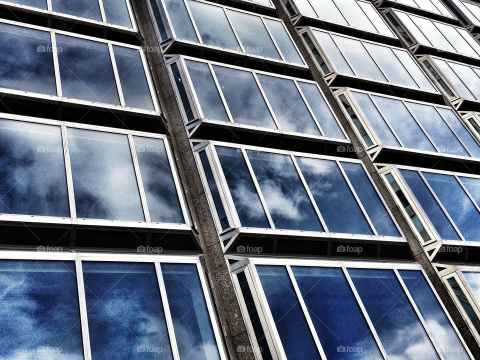 sky clouds windows building by olijohnson