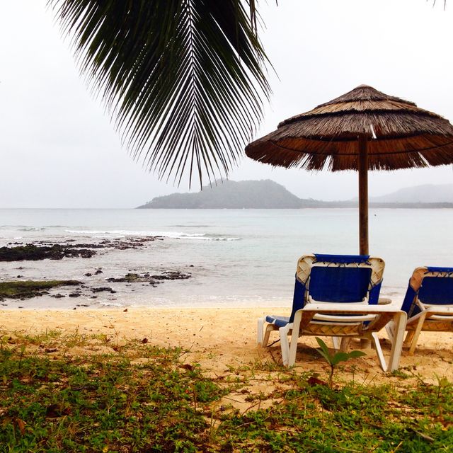Empty chair on beach